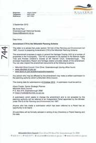 Document, Amendment C78 to the Nillumbik Planning Scheme, 03/09/2012