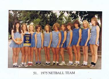 School Photograph - Digital Image, Greensborough Primary School Gr2062 1975 Team Netball, 1975_