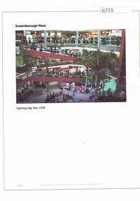 Article and Photograph, Greensborough Plaza 1978, 2016_