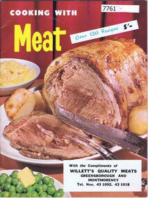 Book - Recipe Book, Ruskin Press, Cooking with meat, 1965