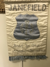 Banner, Betty Bennell, Janefield GFS (Girls' Friendly Society) banner, 1960s