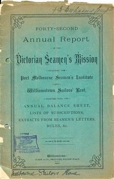 Front cover of the1899 Annual Report