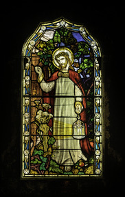 Artwork, other - Stained glass window, Brooks Robinson & Co, The Light of the World, 1926