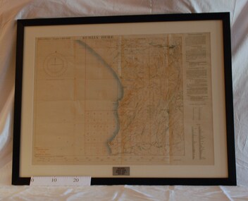 Map - Framed 1915 Anzac Cove Map, Gallipoli, 1915.ANZAC Cove Map, 1915