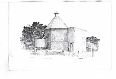 Drawing, Chicory kilns  by D. Leversha