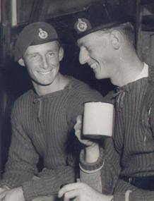 Photograph, Sergeant ‘Mac’ McDermott, left, and Sgt Len Holmes