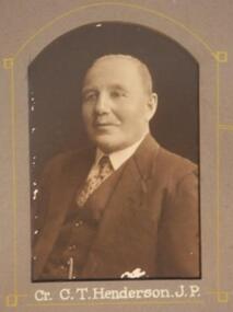 Photo - Henderson.C.T, Richards & Co, Henderson Charles Thomas,(J.P.) Councilor, 1934-1935, 1935 (exact)