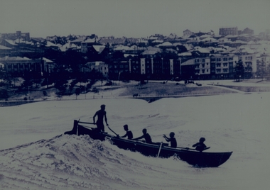 Photograph, Unknown, Surfboat at Bondi Beach 1923