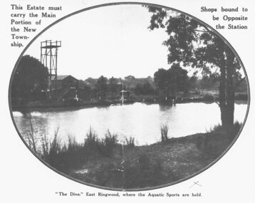 Photograph, "The Dive" East Ringwood, Knaith Road. (1924/5)