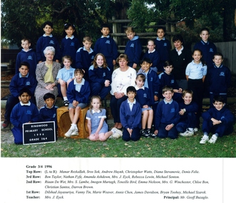 Photograph, Ringwood Primary School 1996 Class Photo Grade 3/4, 1996