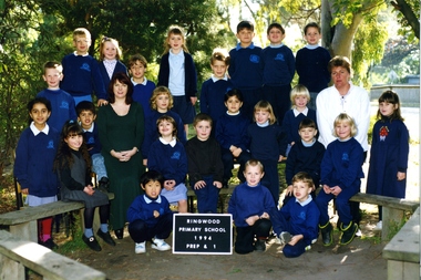 Photograph - Photograph-School, Kuddly Koala School Portraits, Ringwood Primary School 1994 Class Photo Grade Prep and 1, 1994