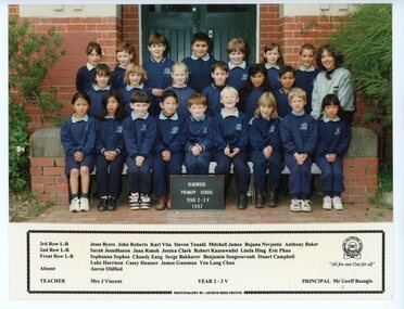 Photograph, Ringwood Primary School -  Year 2 -3V students- 1997