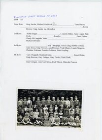 Photograph, Ringwood State School  Class photograph. 1958-1D
