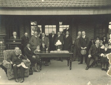 Photograph, Ringwood State School - Mr Broben's Farewell, 1931