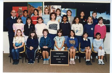Photograph, Ringwood State  School -Class photograph. Grade 6 -1986