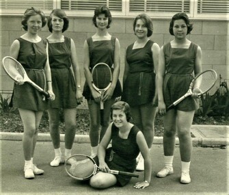 Photograph - Group, Ringwood Technical School 1962 Girls Tennis, c 1962