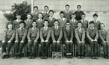Photograph - Group, Ringwood Technical School 1963 Form 2K, c 1963