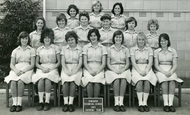 Photograph - Group, Ringwood Technical School 1963 Girls Swimming Team, c 1963