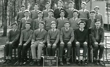 Photograph - Group, Ringwood Technical School 1964 Form 2D, c 1964