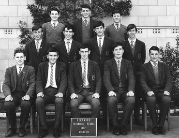 Photograph - Group, Ringwood Technical School 1967 Boys Prefects, c 1967