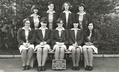 Photograph - Group, Ringwood Technical School 1967 Girls Prefects, c 1967