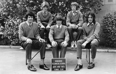 Photograph - Group, Ringwood Technical School 1972 Boys Tennis, c 1972