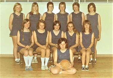 Photograph - Group, Ringwood Technical School 1974 Girls Netball, c 1974
