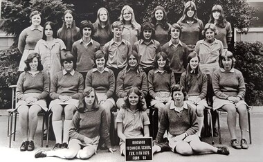 Photograph - Group, Ringwood Technical School 1975 Form 5D, c 1975