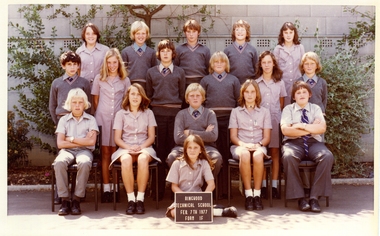 Photograph - Group, Ringwood Technical School 1977 Form 1F, c 1977