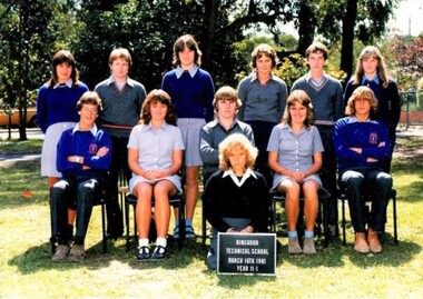 Photograph - Group, Ringwood Technical School 1981 Year 11.1, c 1981