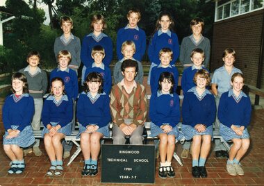 Photograph - Group, Ringwood Technical School 1984 Year 7.9, c 1984