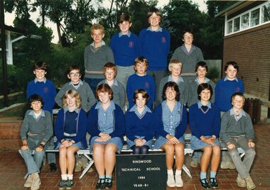 Photograph - Group, Ringwood Technical School 1984 Year 8.1, c 1984