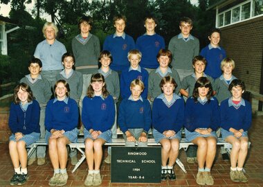 Photograph - Group, Ringwood Technical School 1984 Year 8.6, c 1984
