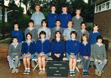 Photograph - Group, Ringwood Technical School 1984 Year 8.8, c 1984