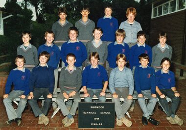 Photograph - Group, Ringwood Technical School 1984 Year 8.9, c 1984
