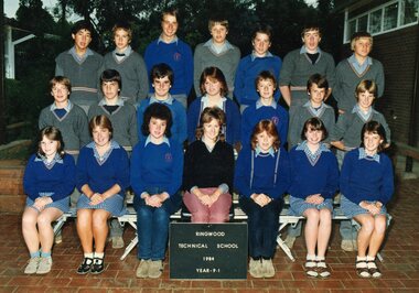 Photograph - Group, Ringwood Technical School 1984 Year 9.1, c 1984