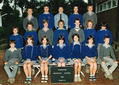 Photograph - Group, Ringwood Technical School 1984 Year 9.4, c 1984