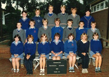 Photograph - Group, Ringwood Technical School 1984 Year 9.5, c 1984