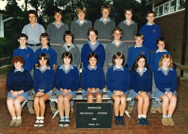 Photograph - Group, Ringwood Technical School 1984 Year 9.7, c 1984