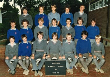Photograph - Group, Ringwood Technical School 1984 Year 9.8, c 1984