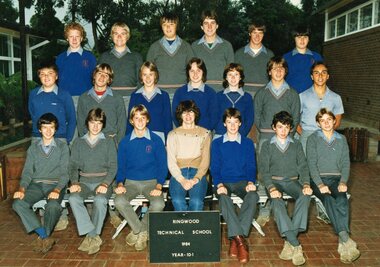 Photograph - Group, Ringwood Technical School 1984 Year 10.1, c 1984