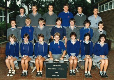 Photograph - Group, Ringwood Technical School 1984 Year 10.4, c 1984