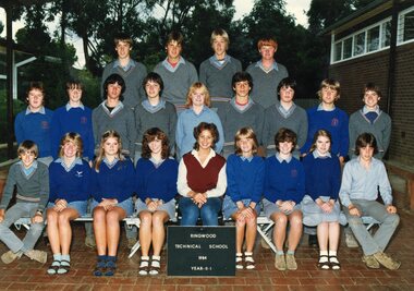 Photograph - Group, Ringwood Technical School 1984 Year 11.1, c 1984