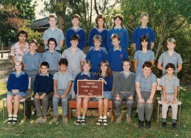 Photograph - Group, Ringwood Technical School 1985 Year 8.4, c 1985