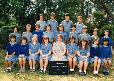 Photograph - Group, Ringwood Technical School 1986 Year 7.2, c 1986