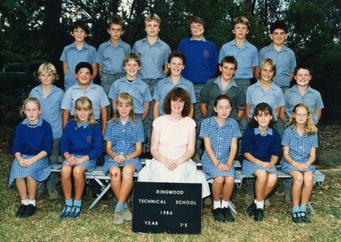 Photograph - Group, Ringwood Technical School 1986 Year 7.5, c 1986