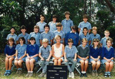 Photograph - Group, Ringwood Technical School 1986 Year 8.2, c 1986
