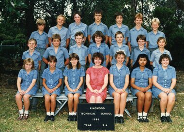 Photograph - Group, Ringwood Technical School 1986 Year 8.4, c 1986