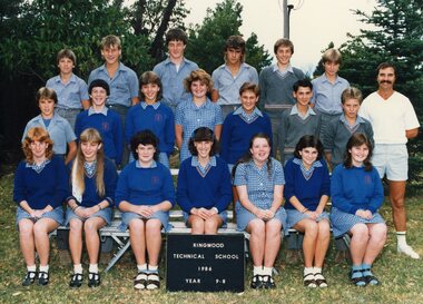 Photograph - Group, Ringwood Technical School 1986 Year 9.8, c 1986
