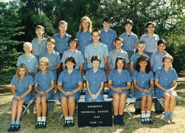 Photograph - Group, Ringwood Technical School 1987 Year 7.2, c 1987